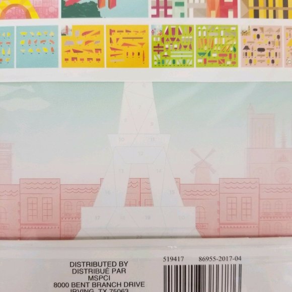 Craft Smart Sticker By Numbers 235 Pc Kit 4 Pk Eiffel Tower Big Ben Golden Gate - Picture 7 of 12